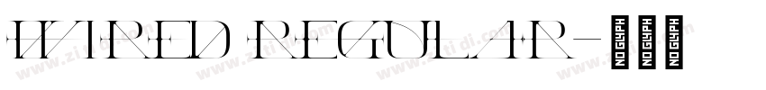 Wired Regular字体转换